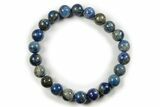 Lapis Lazuli Stone Bracelet - Elastic Band - Photo 2